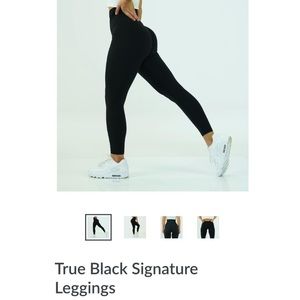 NWT NVGTN Signature Black leggings size XS